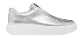 FitFlop Women RTG Leather Laceless Sneakers Silver