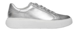 Baskets FitFlop Femme RTG Metallic-Leather Sneakers Silver