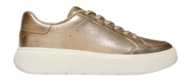Baskets FitFlop Femme RTG Metallic-Leather Sneakers Platino
