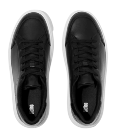 Sneaker FitFlop RTG Sequin-Backtab Leather Sneakers Damen Black