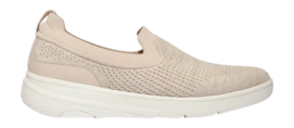 Sneaker FitFlop Super-Q Knit Slip-Ons Damen Stone Beige / Platino