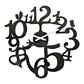 Wandklok Koziol PI:P Black 45 x 44,5 cm