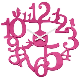 Wandklok Koziol PI:P Pink