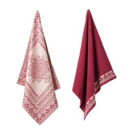 Tea Towel Elias Tile Pink (Set of 2)