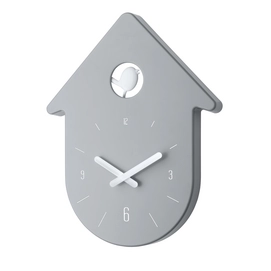 Wandklok Koziol Toc-Toc Cool Grey- Cotton White
