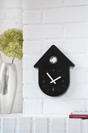 Wandklok Koziol Toc-Toc Cosmos Black-Cotton White