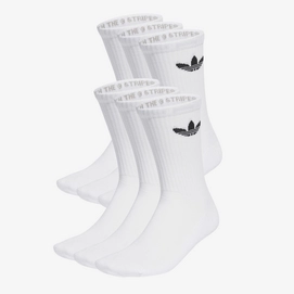 adidas Unisex Trefoil Cushion White (6 pack)