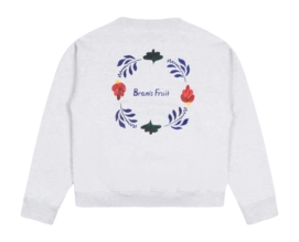 2---Grey Flora Crewneck_Back copy