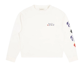 Langarmshirt Bram's Fruit Flora Herren Solid Weiß