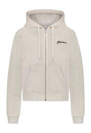 Zip-Up Hoodie Flâneur Signature Heather Herren Cool Grey