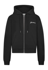 Zip-Up Hoodie Flâneur Signature Herren Black