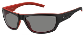Zonnebril Polaroid PLD 7007/S Black Red / Grey Polarized