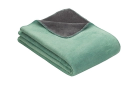 Plaid Ibena Doubleface Dublin Gris Foncé