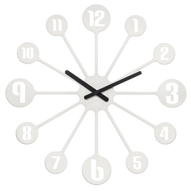 Wandklok Koziol Pinball White