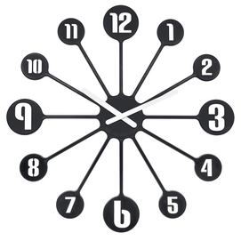 Wandklok Koziol Pinball Black