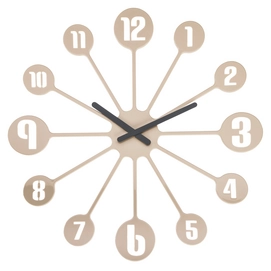Wandklok Koziol Pinball Taupe