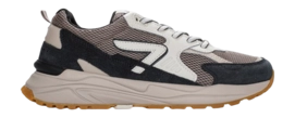 Sneakers HUB Men Grid M37 Almond Brown Off White Navy