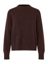 Pullover Rundhalsausschnitt Samsoe Samsoe Anour O-N Damen Black Coffee