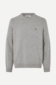 Pullover Rundhalsauschnitt Samsoe Samsoe Sapatrik Sweater Herren Grey Melange