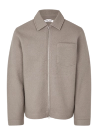 Cardigan Samsoe Samsoe Hannes Full Zip Herren Elephant Skin