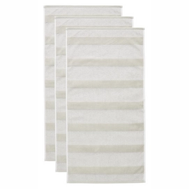 Handdoek Beddinghouse Sheer Stripe Sand 50 x 100 (Set van 3)