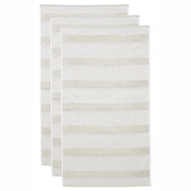Handdoek Beddinghouse Sheer Stripe Sand 60 x 110 (Set van 3)