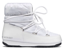 Moon Boot Women Low Nylon White Silver