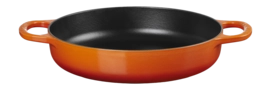 Sauteerpfanne Le Creuset Mit Zwei Griffen Orangerot 28 cm