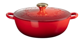 Casserole Le Creuset Marmite Winter Holly Collection Cherry Red 26 cm