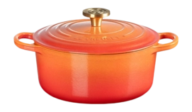 Braadpan Le Creuset Signature Rond Flamme Dorée 24 cm