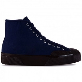 Superga Unisex 2433W Hi Top Moleskin Royal Blue Brown