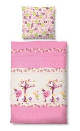 Bettwäsche Biberna Princess Pink Seersucker