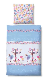 Bettwäsche Biberna Princess Eisblau Seersucker