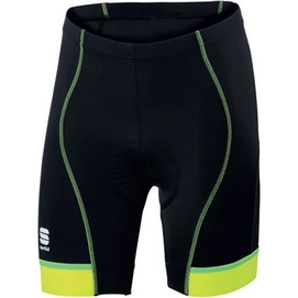 Fietsbroek Sportful Men Giro 2 Short 24 cm Black Yellow Fluo