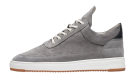 Filling Pieces Men Low Top Ripple Suede Grey
