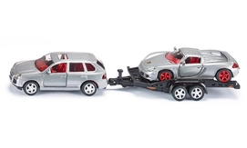 Siku Personenwagen Met Transportaanhangwagen