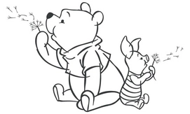 Muursticker Anel Wishing Pooh Groot