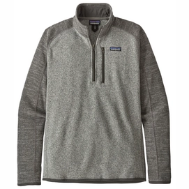 Pull Patagonia Mens Better Sweater 1/4 Zip Nickel w/Forge Grey-XS