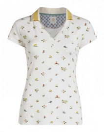 Top Pip Studio Tobianne Moss SS White