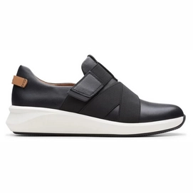 Sneaker Clarks Un Rio Strap Black Leather Damen