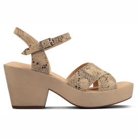 Sandaal Clarks Women Maritsa70Strap Taupe Snake