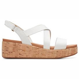 Sandalettes Clarks Femme Kimmei Cork White Leather-Taille 40