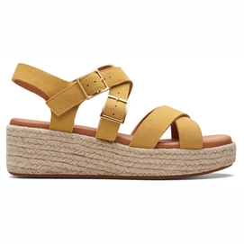 Sandalettes Clarks Femme Kimmei Buckle Yellow Suede-Taille 38