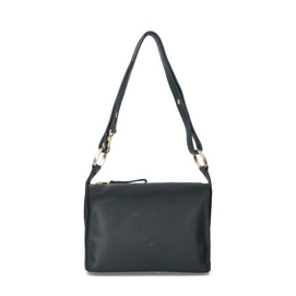 Crossbody Bag Fred De La Bretoniere Smooth Leather Black