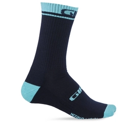 Fietssok Giro Winter Merino Wool Midnight Blue Glacier