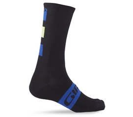 Fietssok Giro Merino Season Wool Blue Black Lime