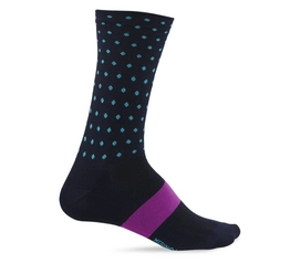 Fietssok Giro Merino Season Wool Midnight Blue Glacier Dots