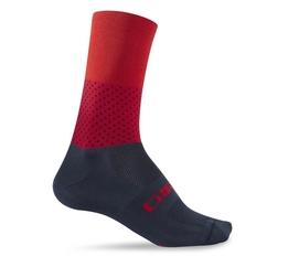 Fietssok Giro Comp High Rise Tri Split Midnight Bright Red Dark Red