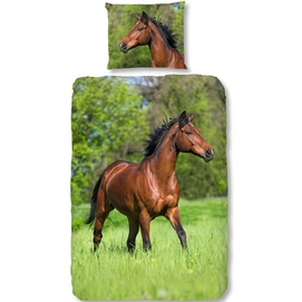 Dekbedovertrek Good Morning Running Horse Multi Katoen
