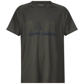 T-Shirt Bergans Homme Happy Camper Tee Seaweed Dark Steel Blue KhakiGreen